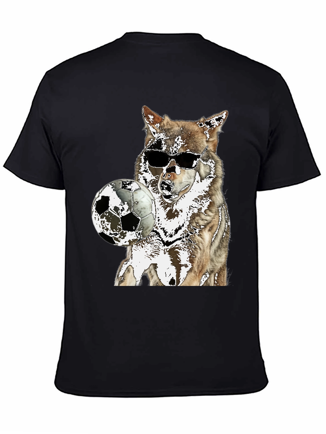 Wolf Soccer T-Shirt - Cool Animal Tee