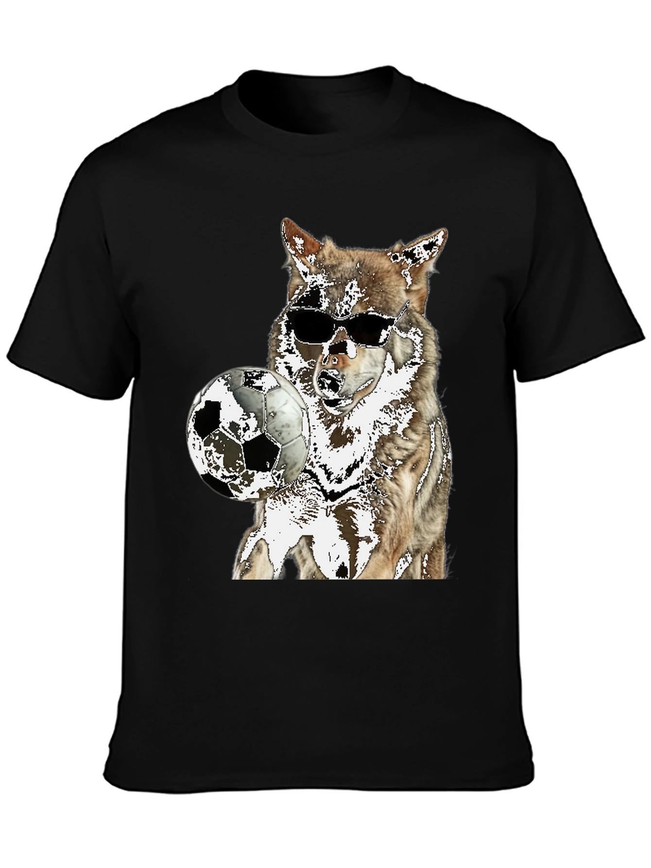 Wolf Soccer T-Shirt - Cool Animal Tee