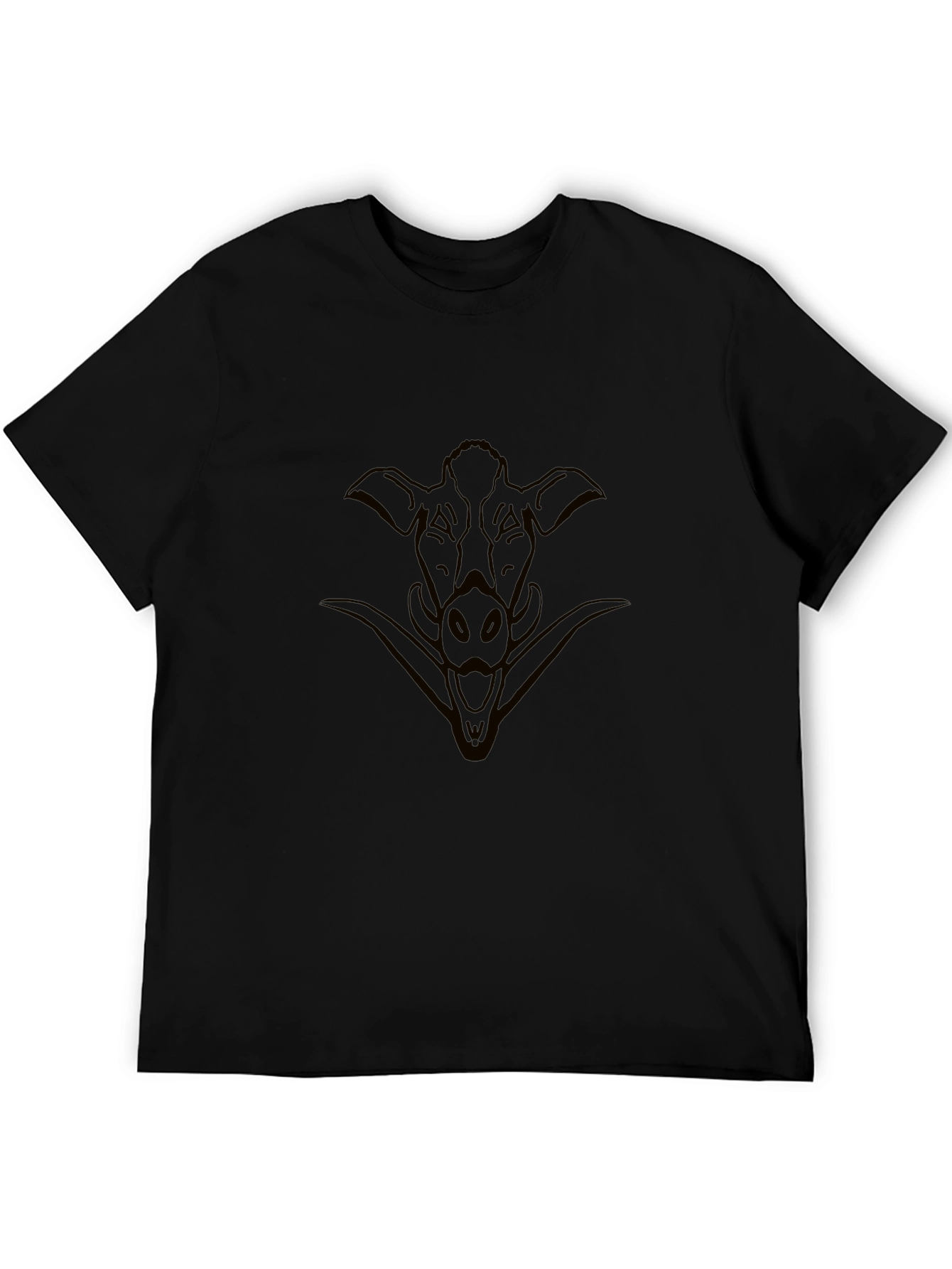 Wild Boar Graphic Black T-Shirt