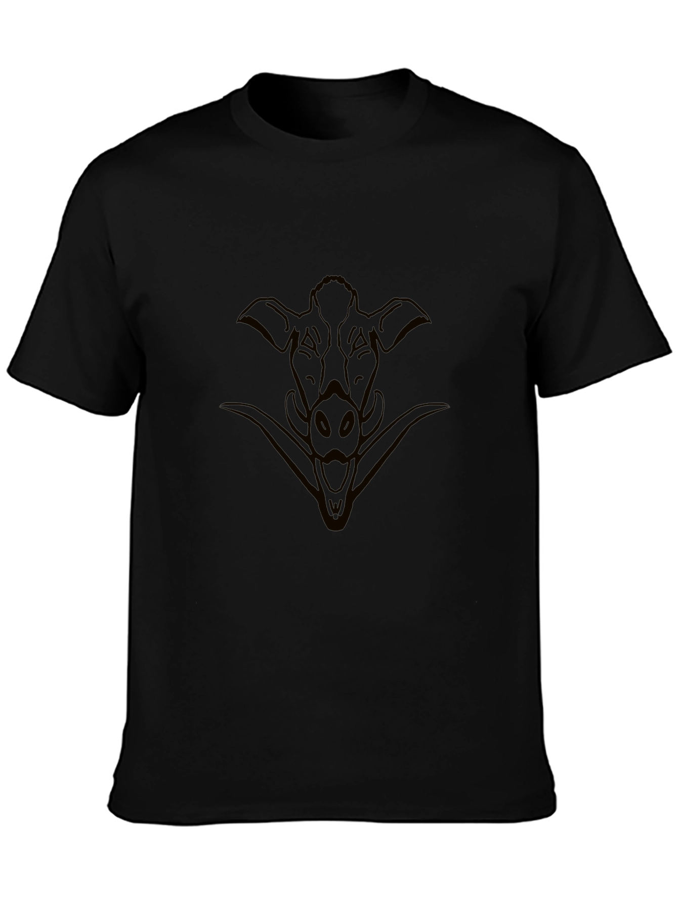 Wild Boar Graphic Black T-Shirt