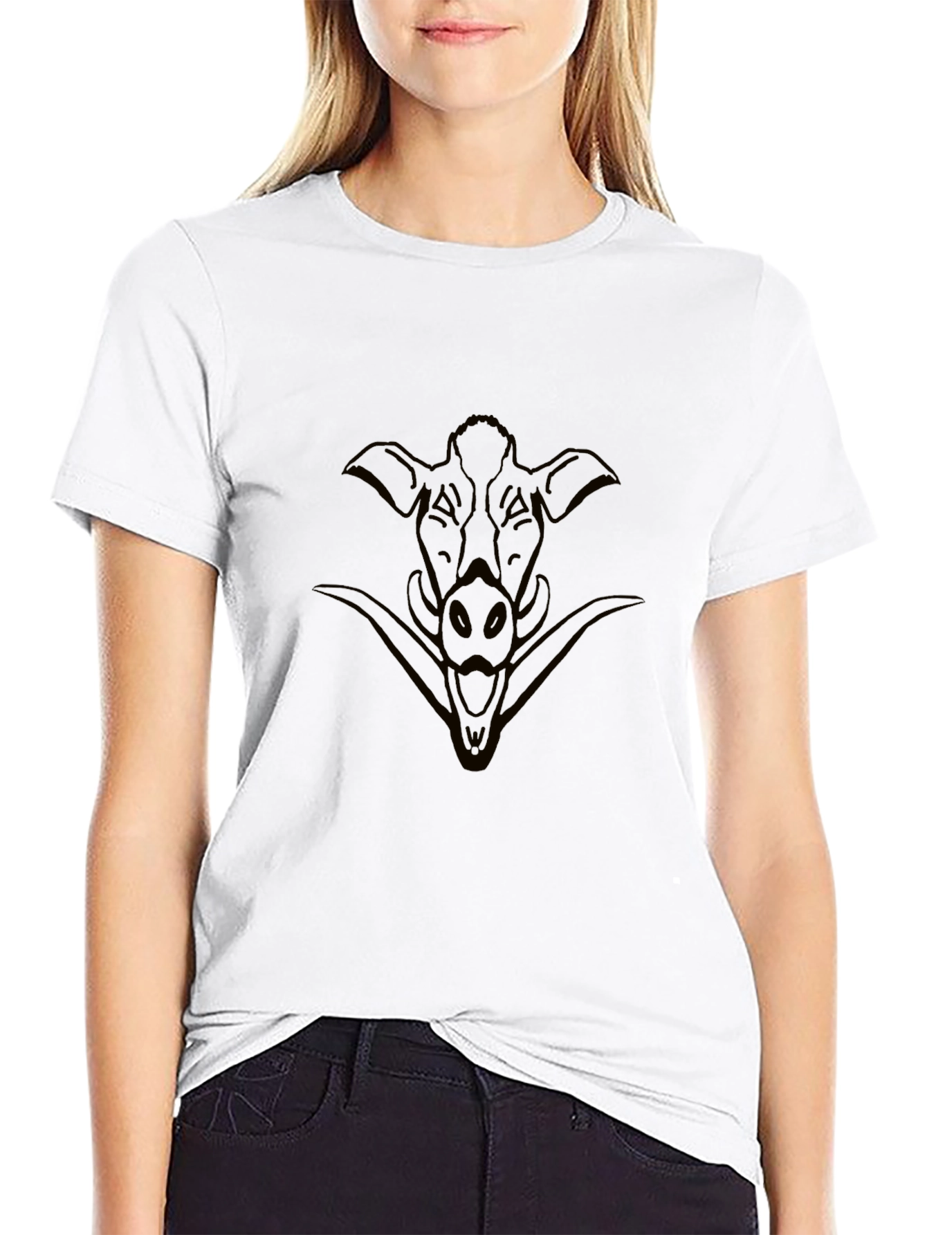Wild Boar Graphic Black T-Shirt