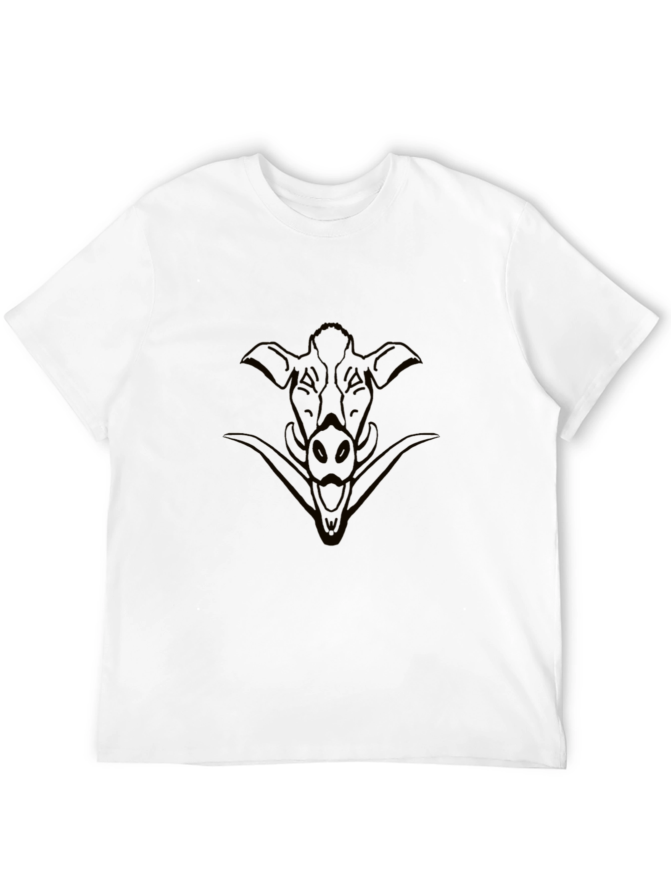 Wild Boar Graphic Black T-Shirt