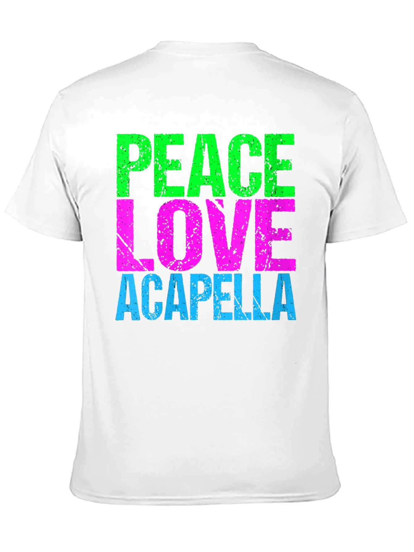 Peace Love Acapella Black T-Shirt