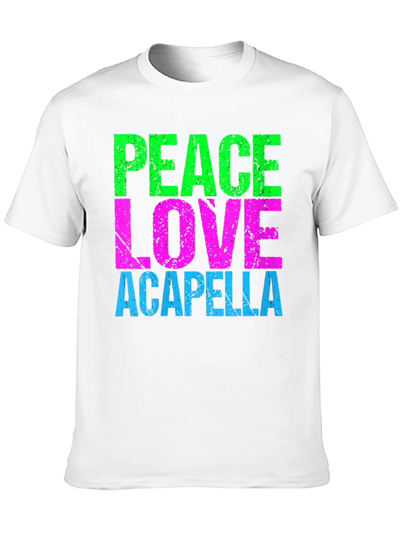 Peace Love Acapella Black T-Shirt
