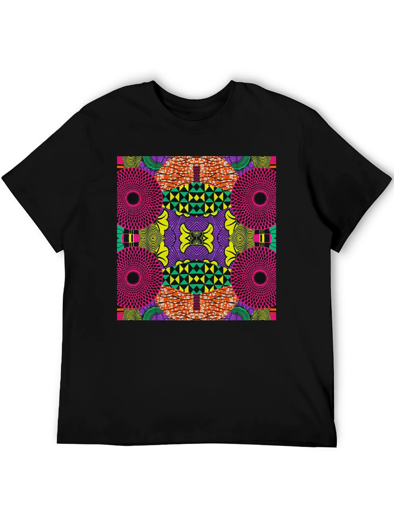 Bold African Print Graphic Tee - Statement Style