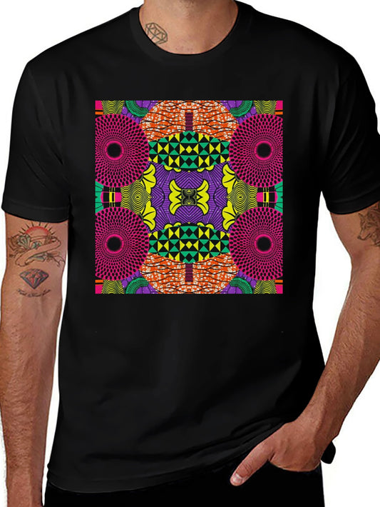 Bold African Print Graphic Tee - Statement Style