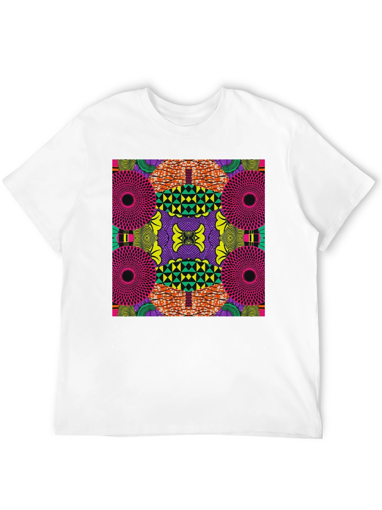 Bold African Print Graphic Tee - Statement Style