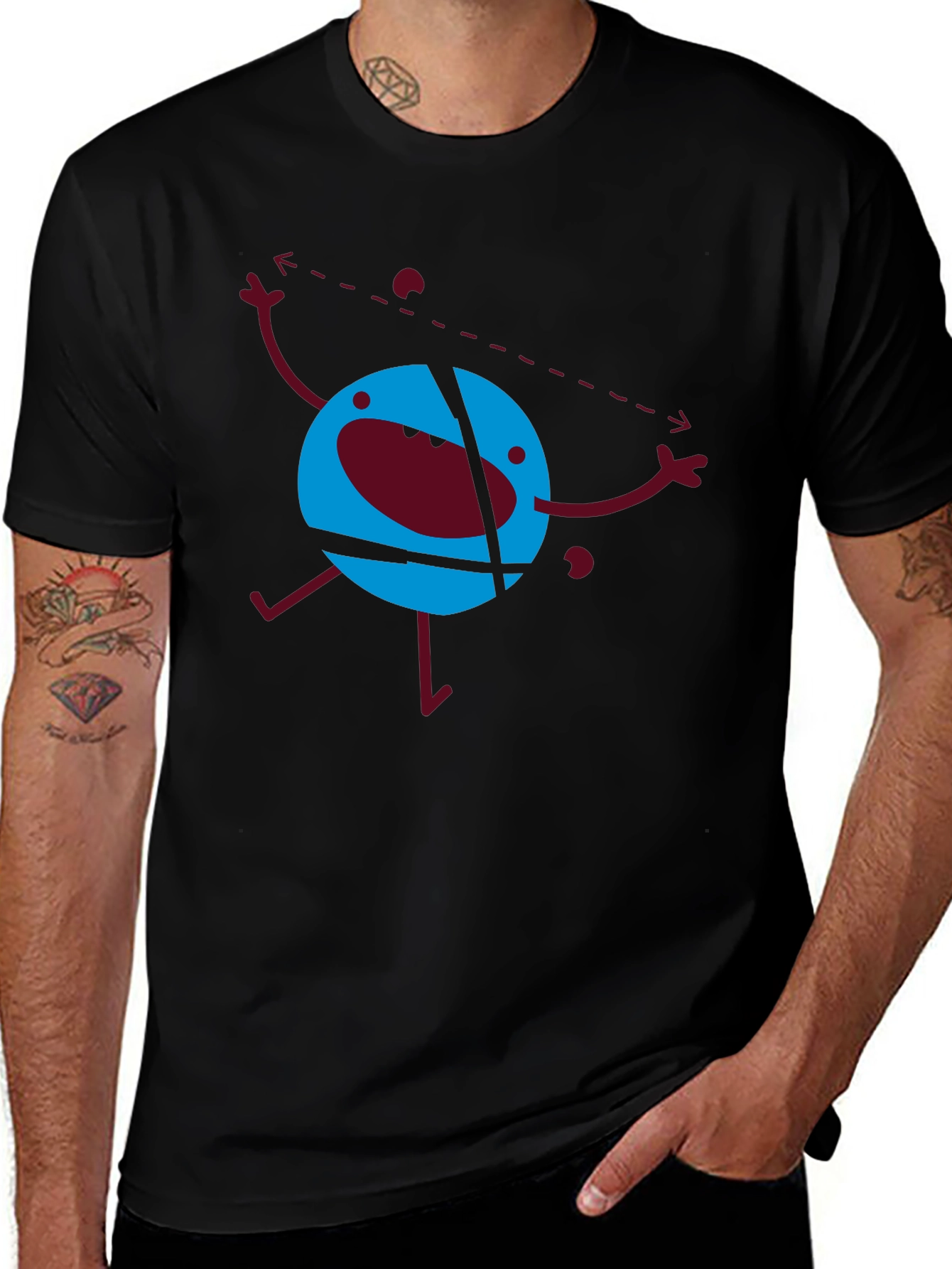Abstract Graphic T-Shirt - Funky Design