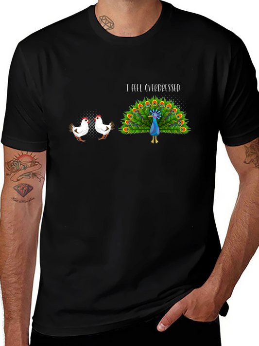 I Feel Overdressed Graphic Tee - Funny Animal Print T-Shirt