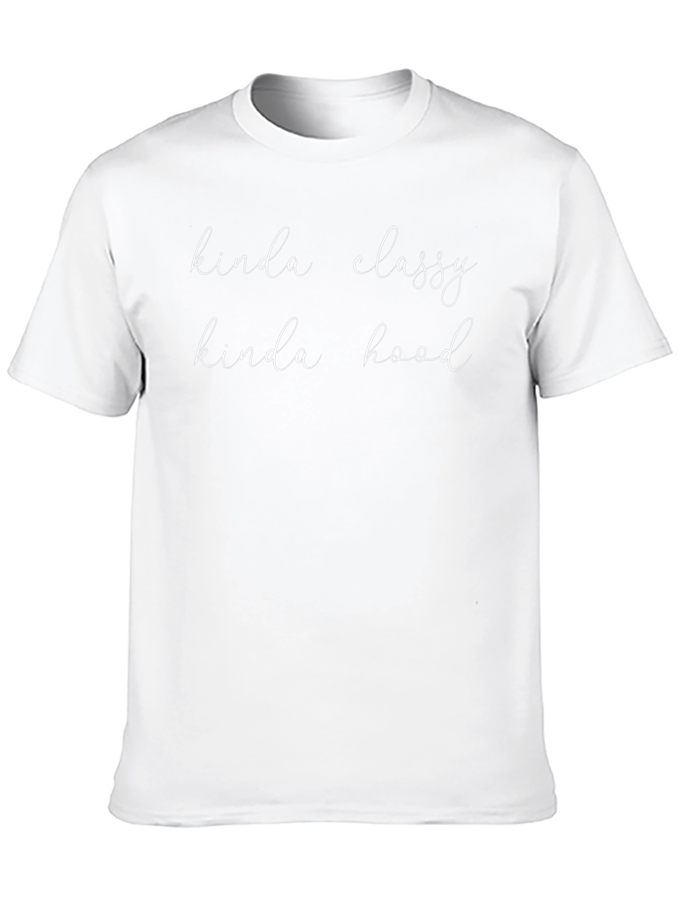 Kinda Classy Kinda Hood Black Graphic T-Shirt