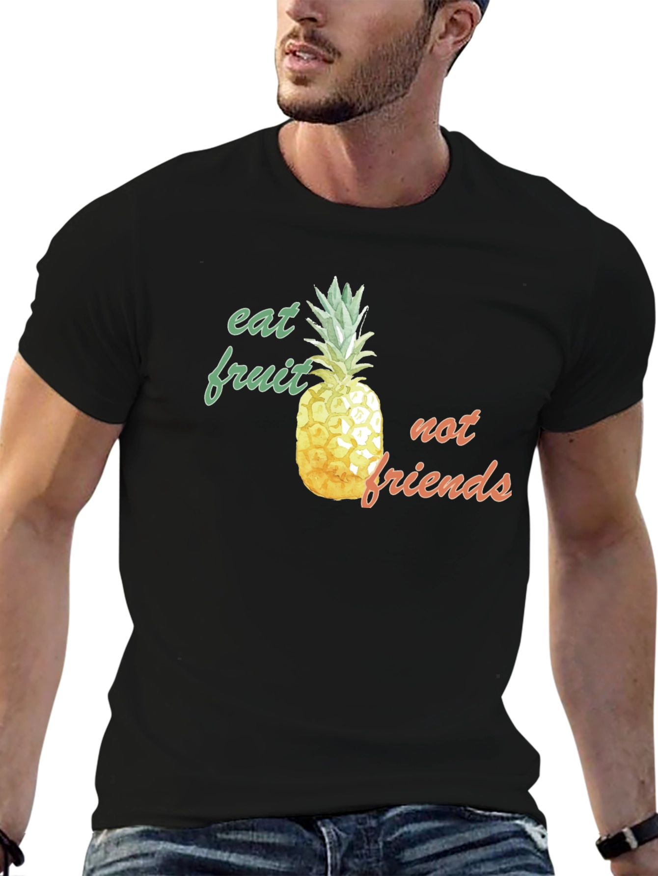 Eat Fruit Not Friends Pineapple Graphic Tee