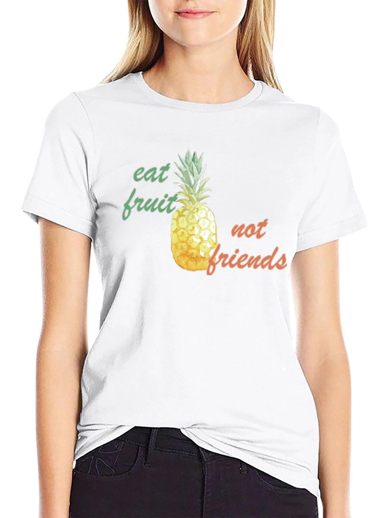 Eat Fruit Not Friends Pineapple Graphic Tee