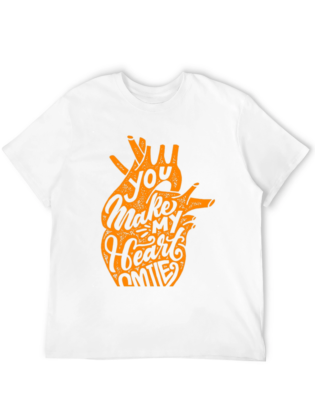You Make My Heart Smile Black Graphic Tee