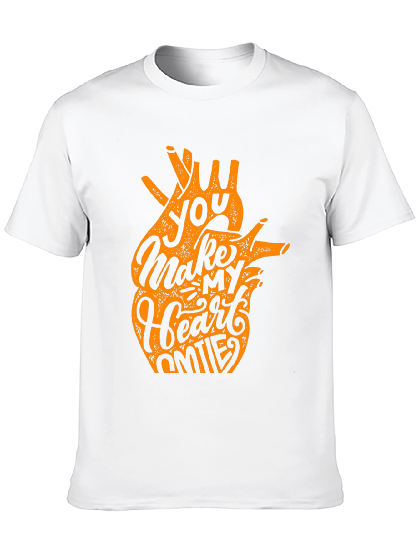 You Make My Heart Smile Black Graphic Tee