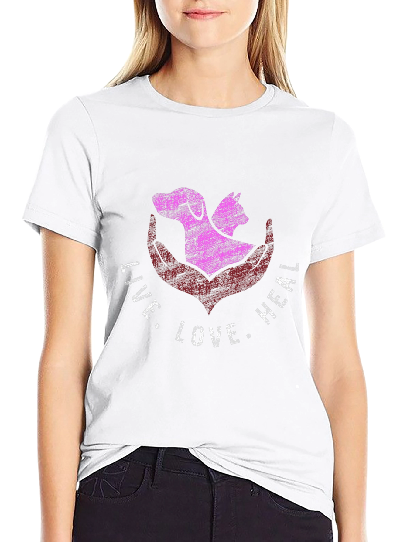 Live Love Heal Animal Lover T-Shirt