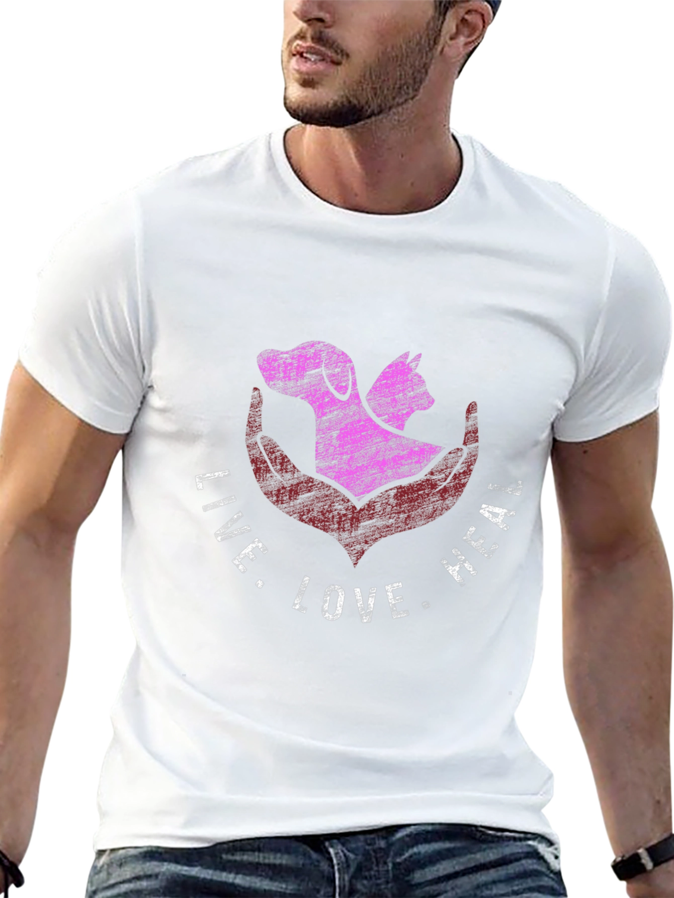 Live Love Heal Animal Lover T-Shirt
