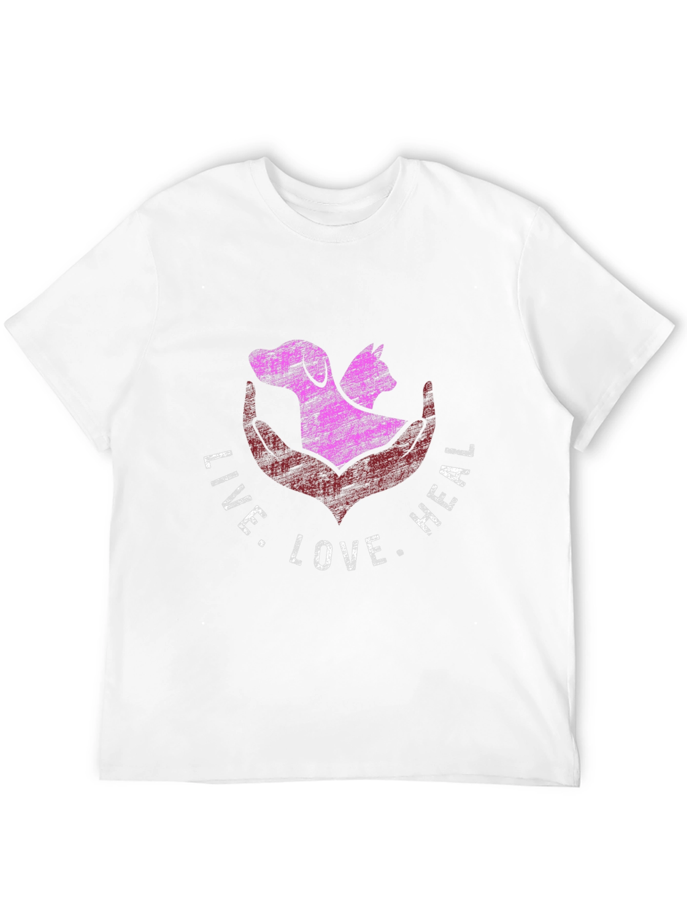 Live Love Heal Animal Lover T-Shirt