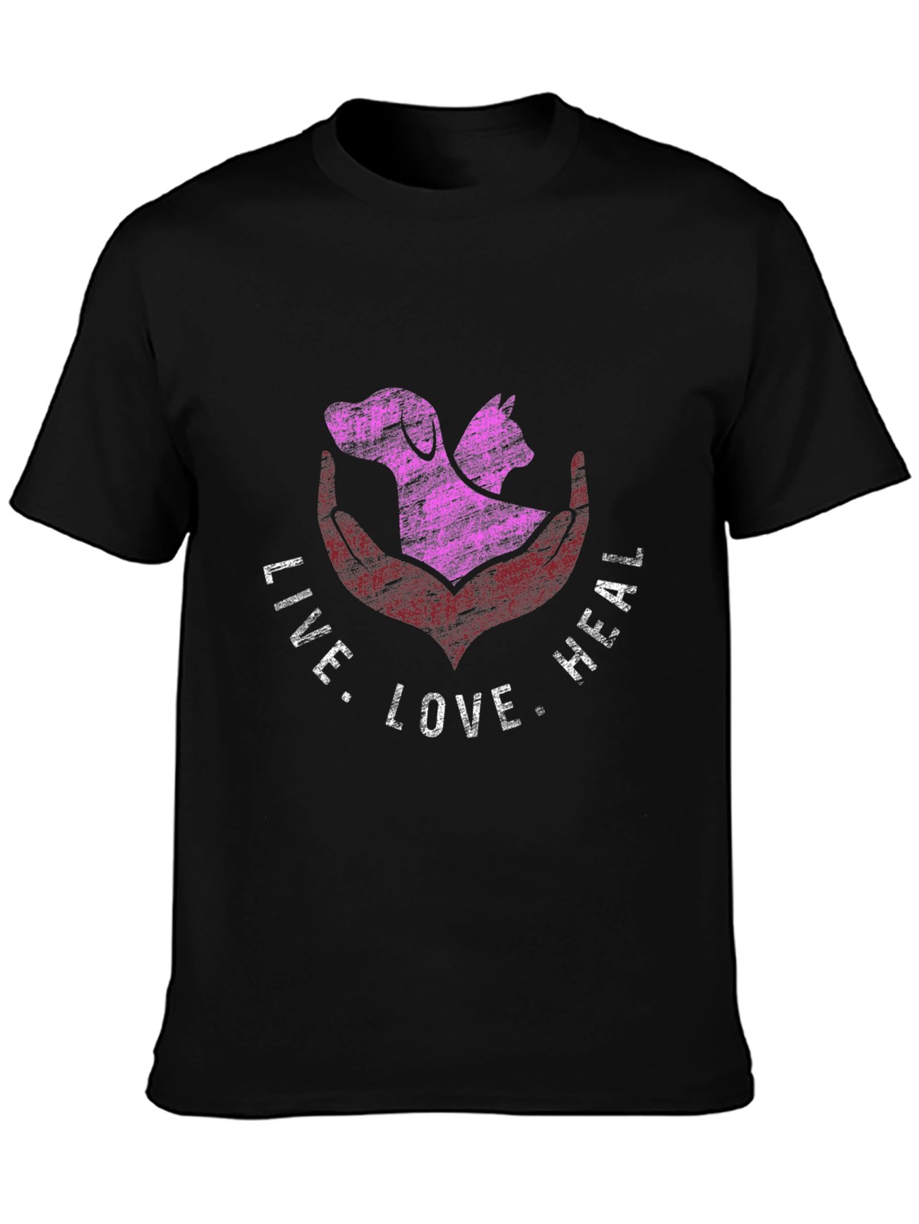 Live Love Heal Animal Lover T-Shirt