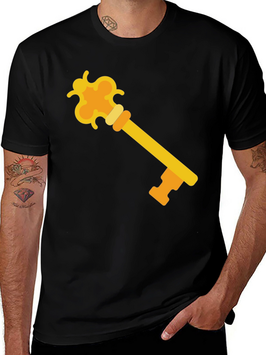 Golden Key Graphic Tee - Unlock Your Style!