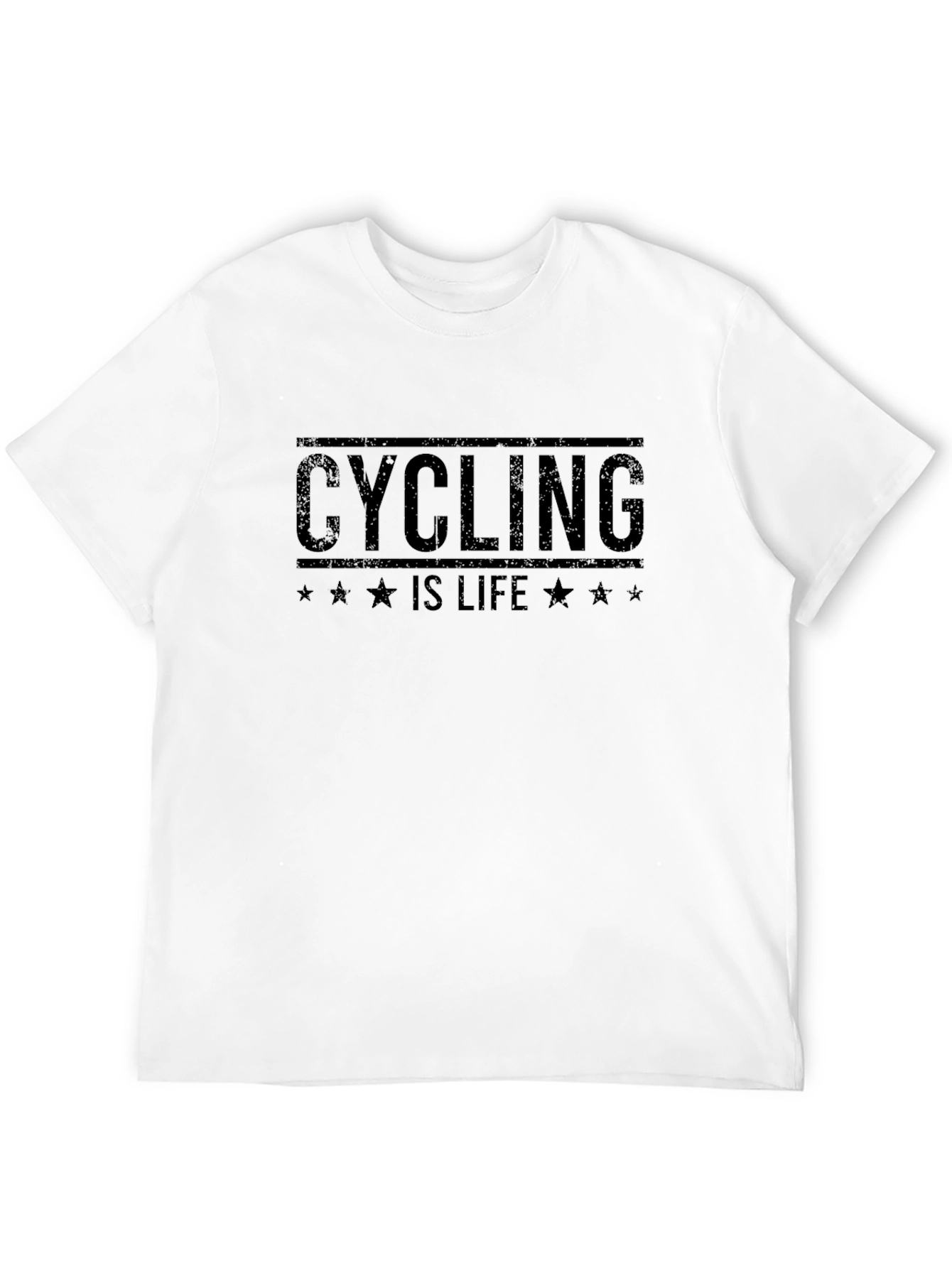 Cycling is Life Graphic Tee - Black
