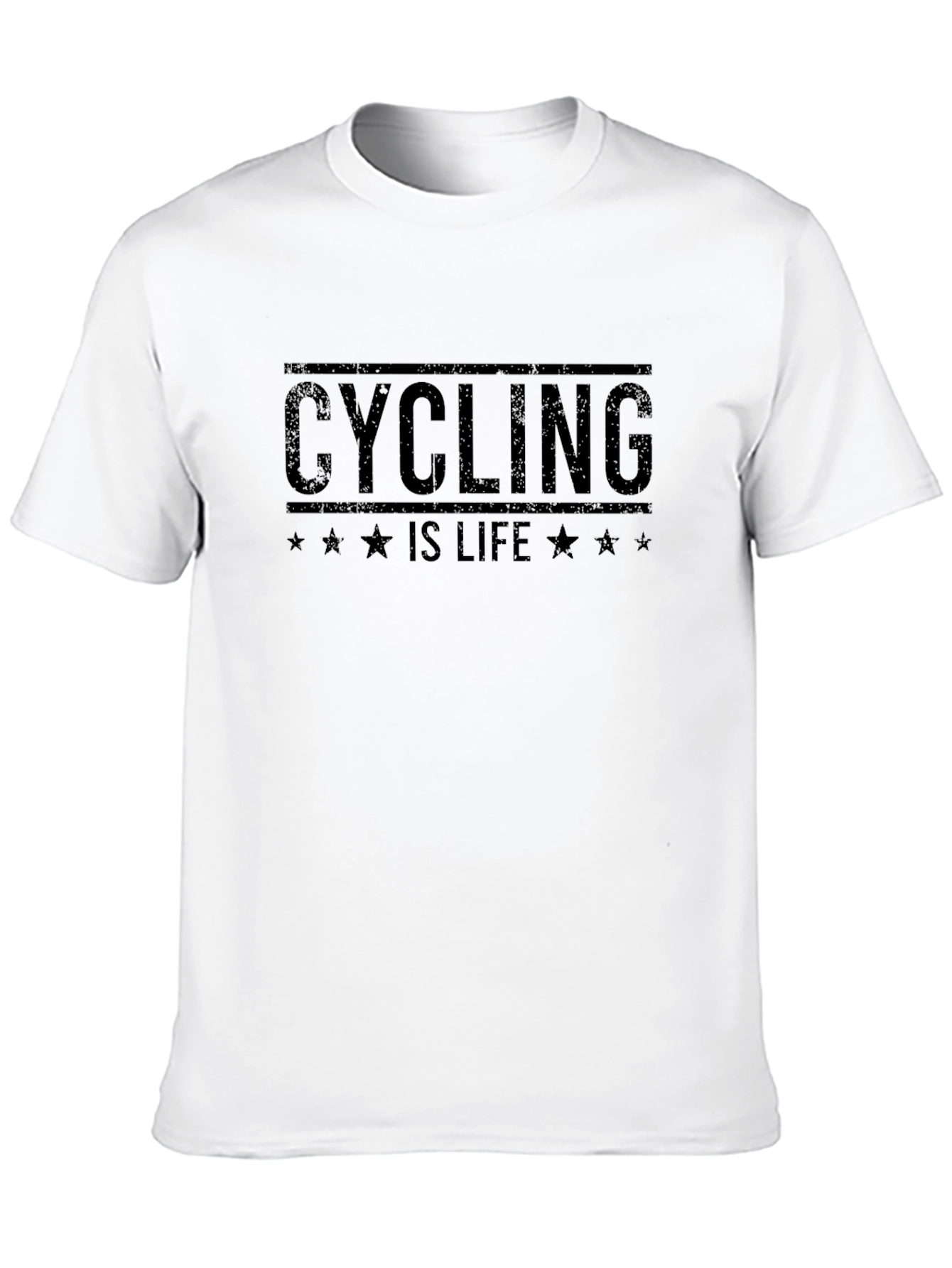Cycling is Life Graphic Tee - Black