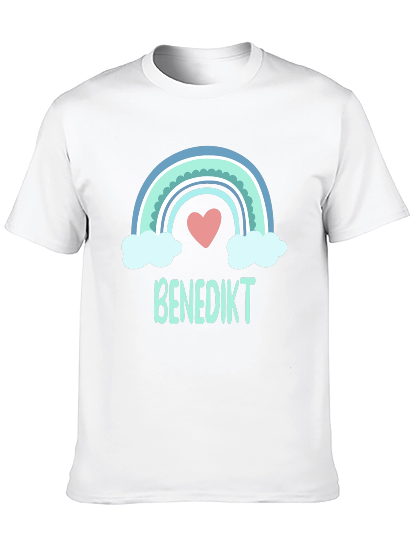 Rainbow Heart Benedikt Custom T-Shirt