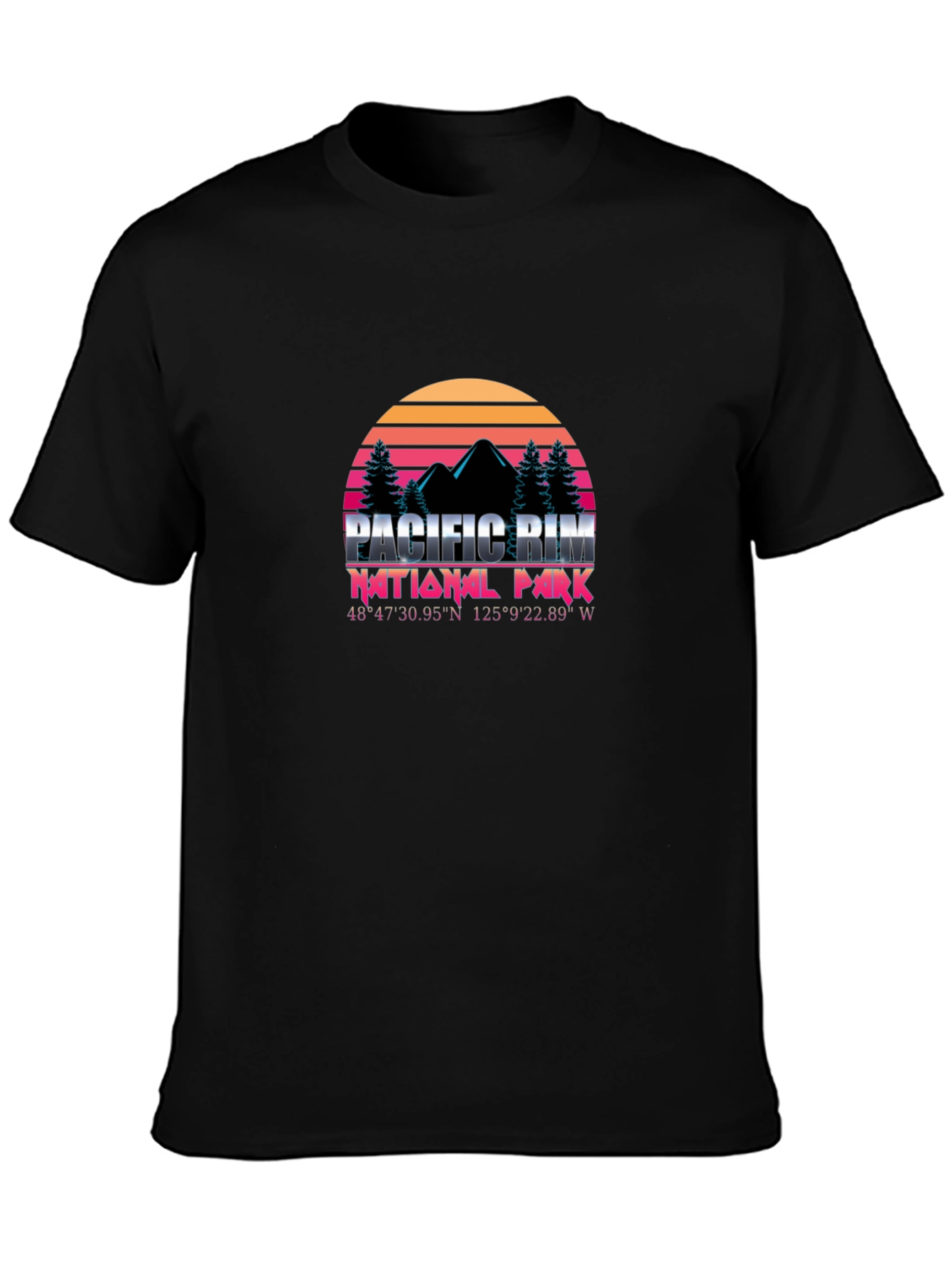 Pacific Rim National Park T-Shirt - Retro Sunset