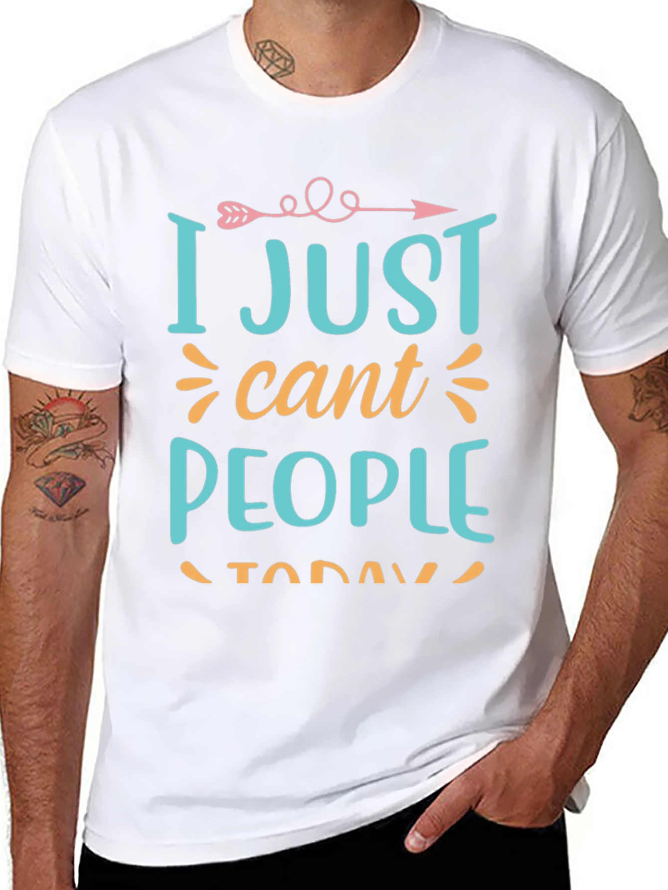 I Just Cant People Today Graphic T-Shirt