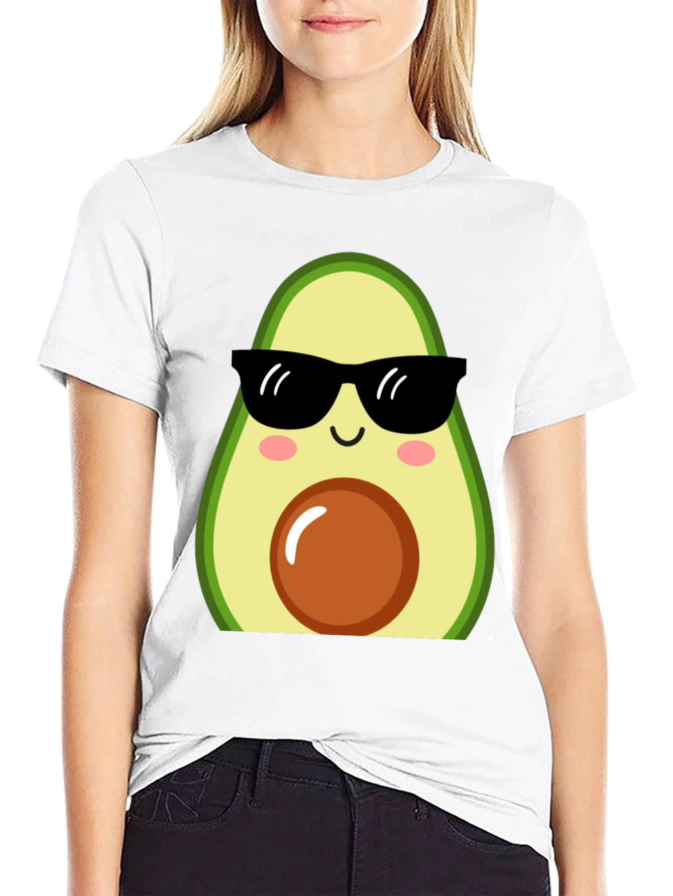 Cool Avocado Graphic Tee - Trendy Unisex T-Shirt