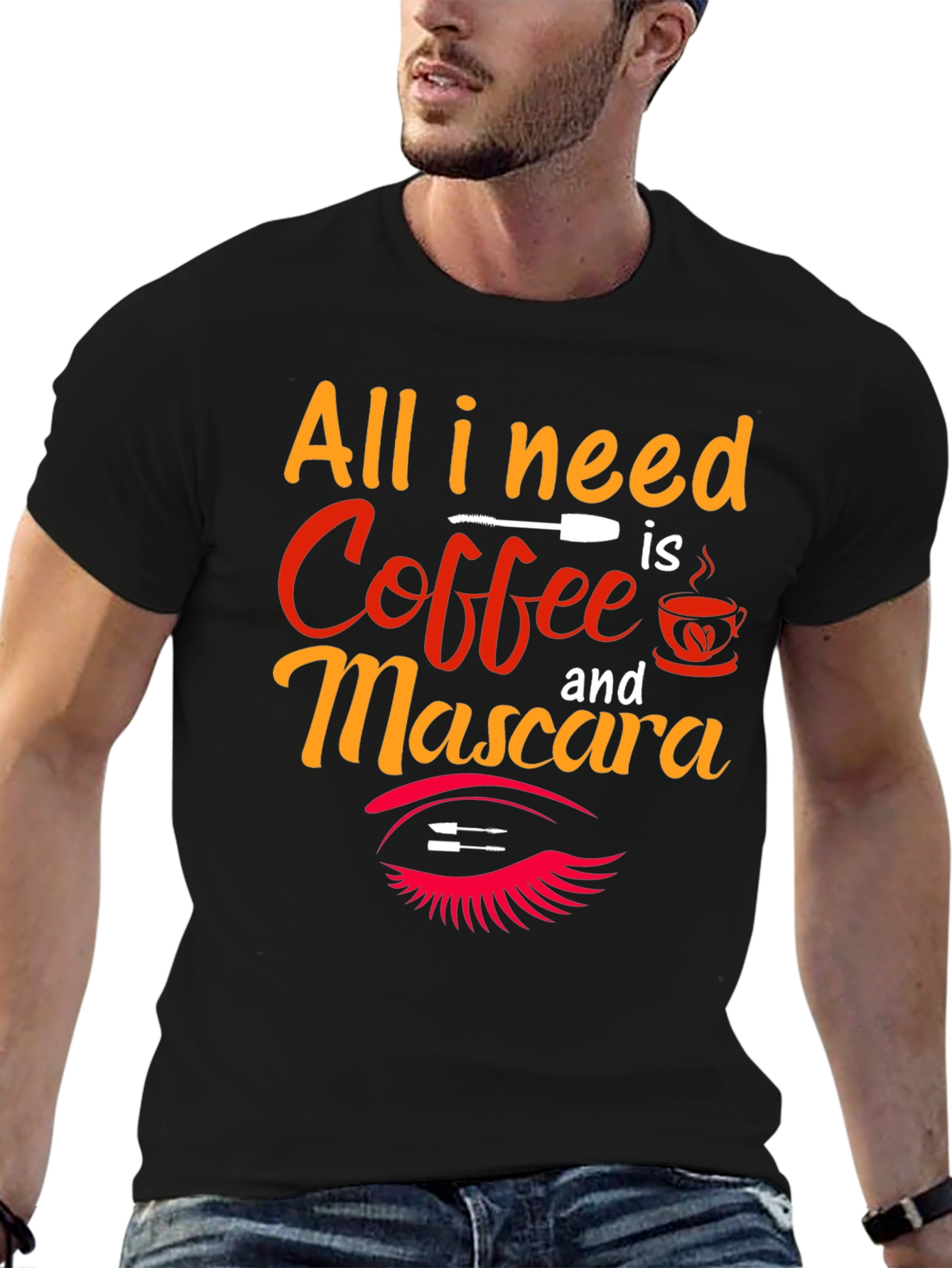 Coffee & Mascara Graphic T-Shirt