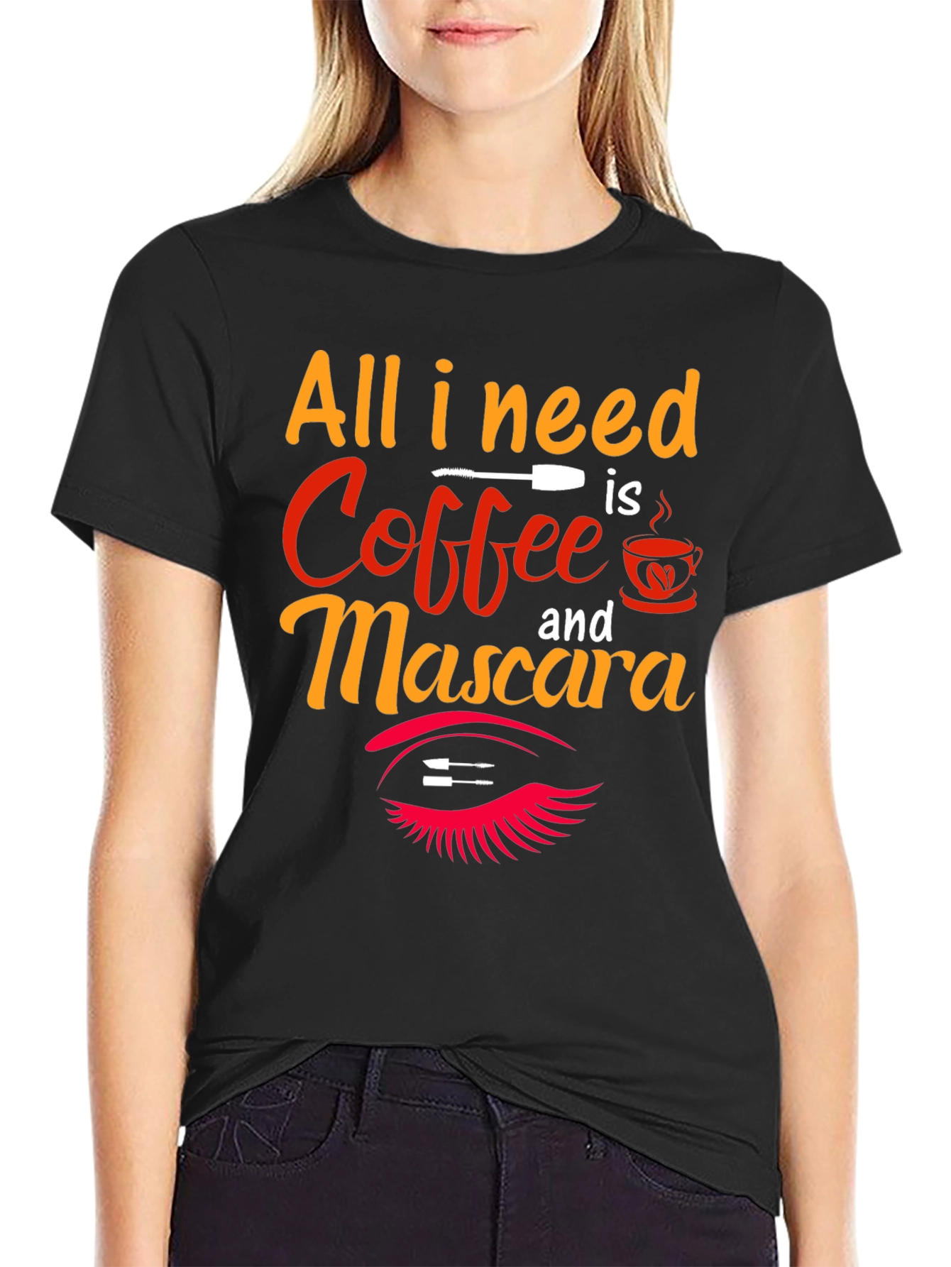 Coffee & Mascara Graphic T-Shirt