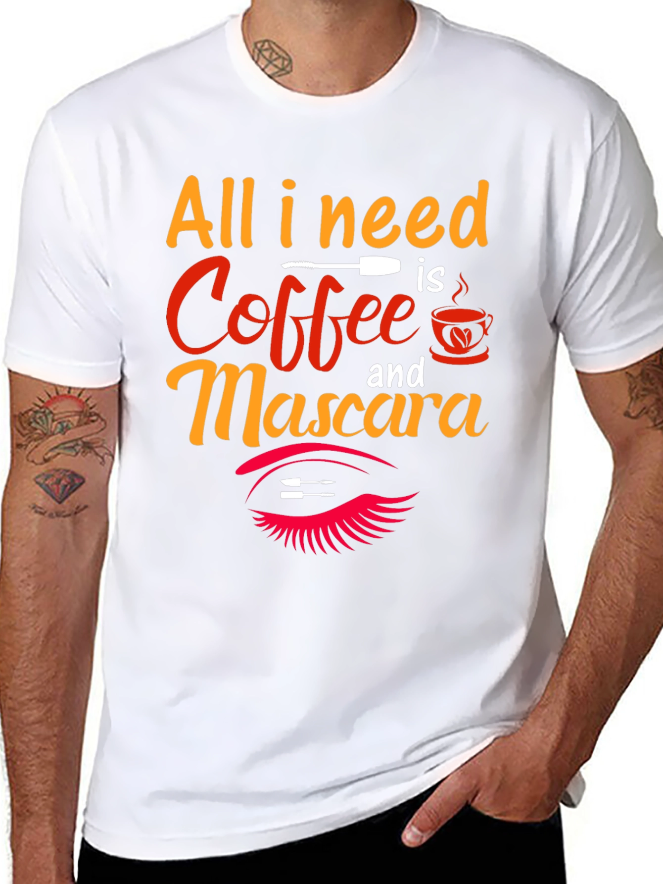 Coffee & Mascara Graphic T-Shirt