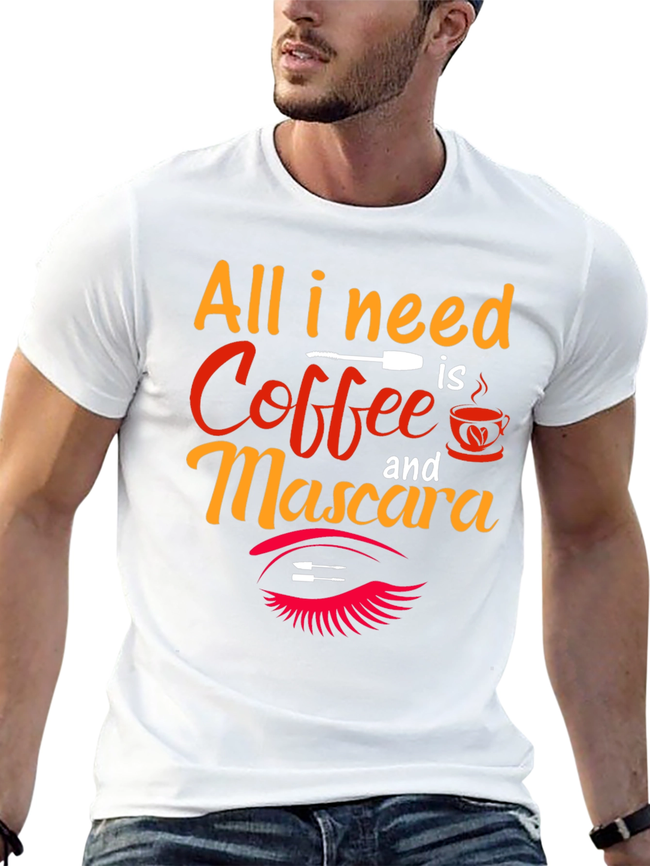 Coffee & Mascara Graphic T-Shirt