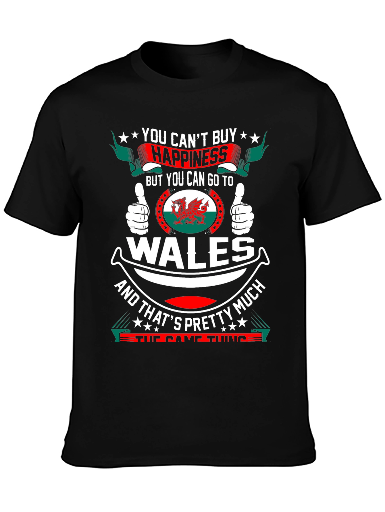 Wales Happiness T-Shirt - Funny Welsh Pride Tee