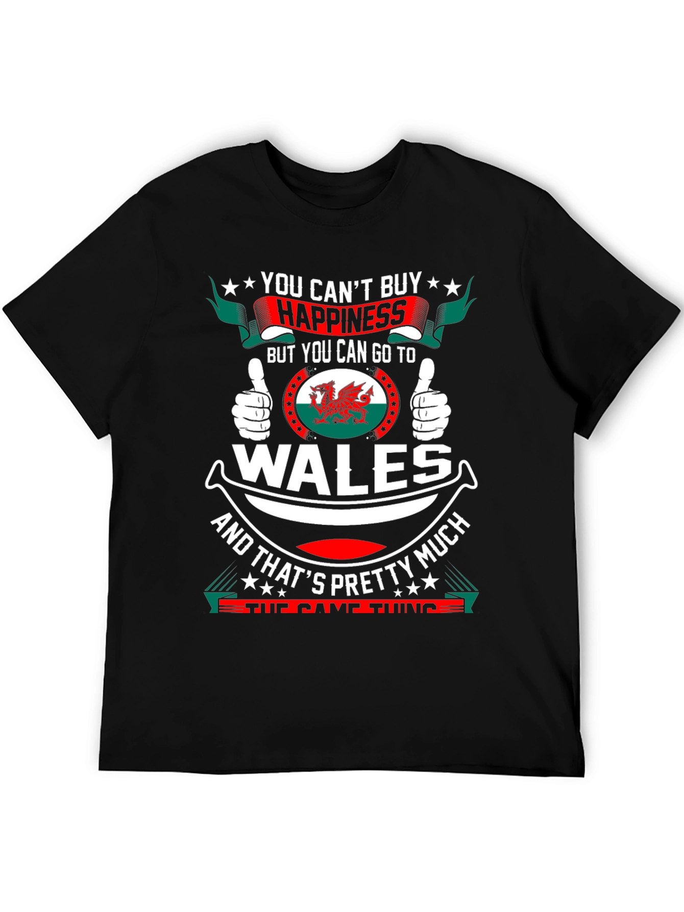Wales Happiness T-Shirt - Funny Welsh Pride Tee