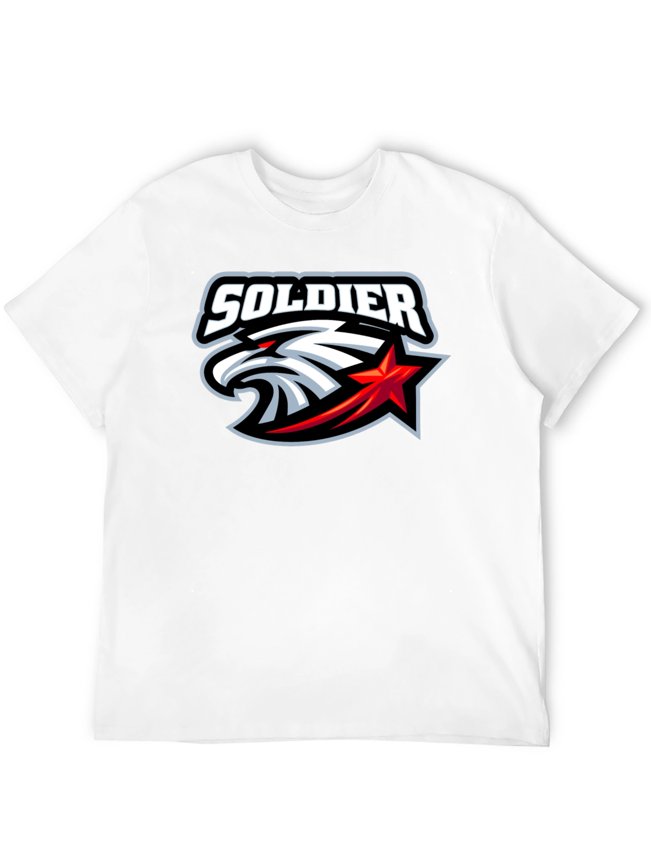 Soldier Eagle Graphic Black T-Shirt