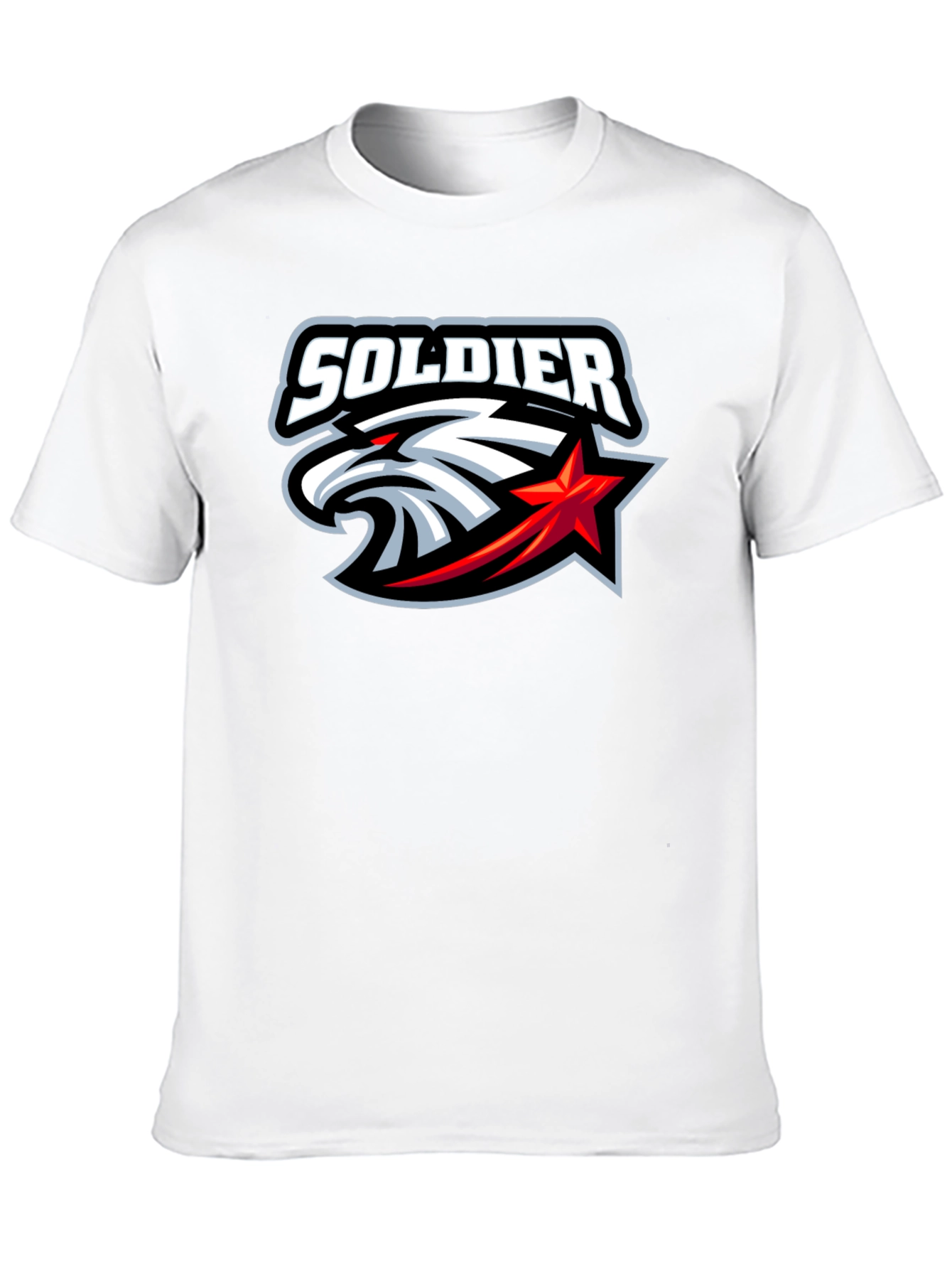 Soldier Eagle Graphic Black T-Shirt