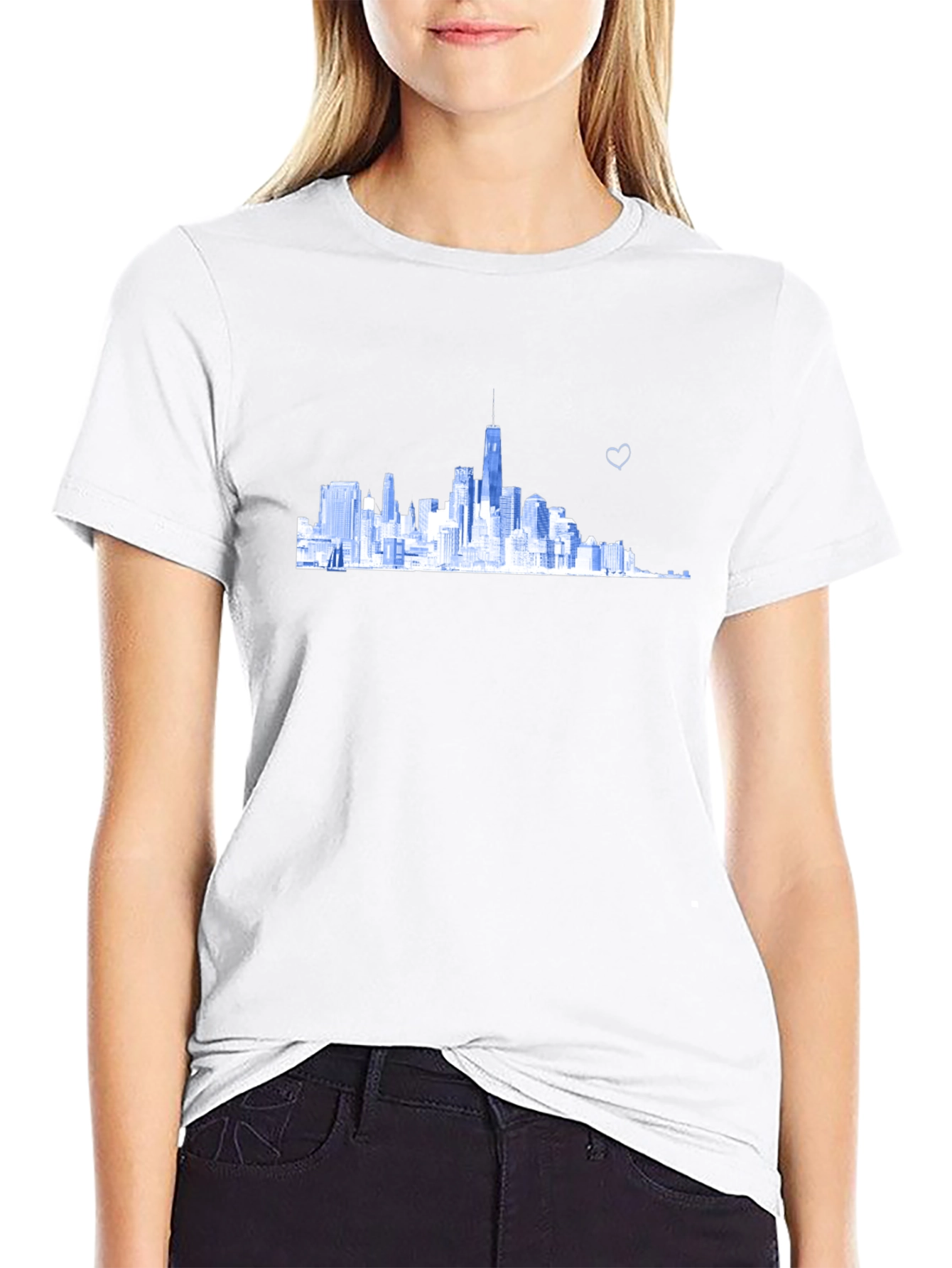 Skyline Graphic Tee - Modern Cityscape Design