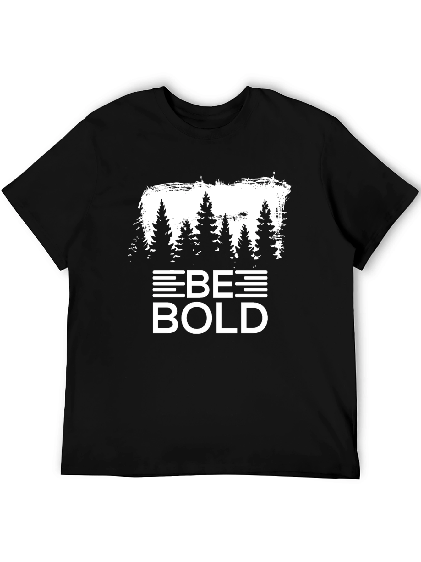 Be Bold Tree Graphic Black T-Shirt