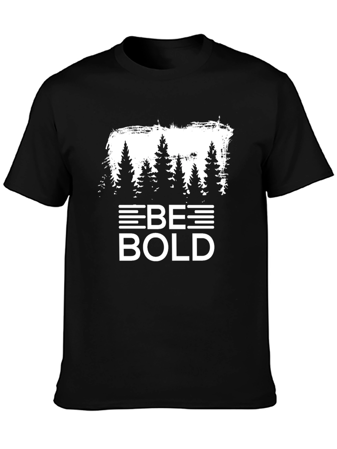 Be Bold Tree Graphic Black T-Shirt