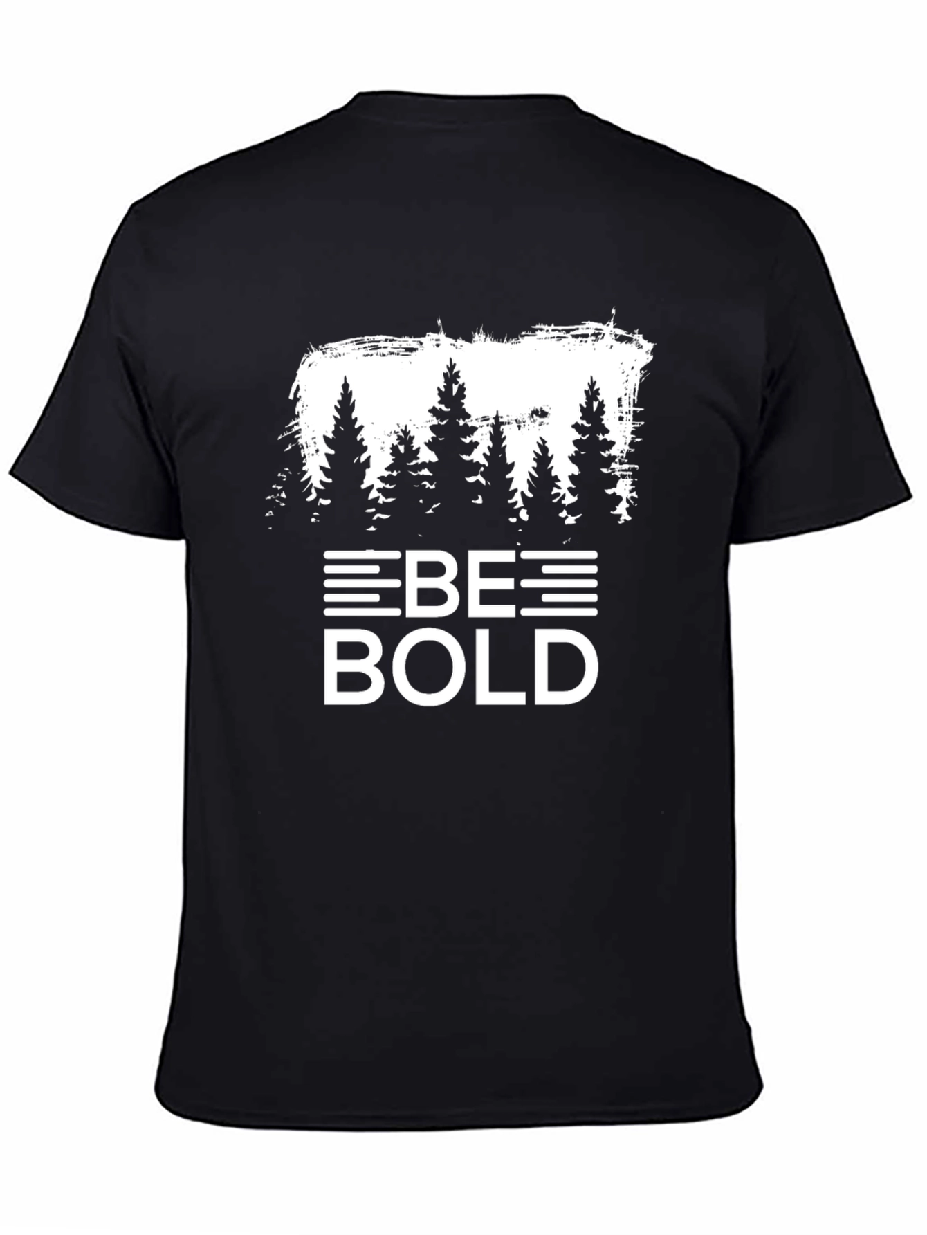 Be Bold Tree Graphic Black T-Shirt