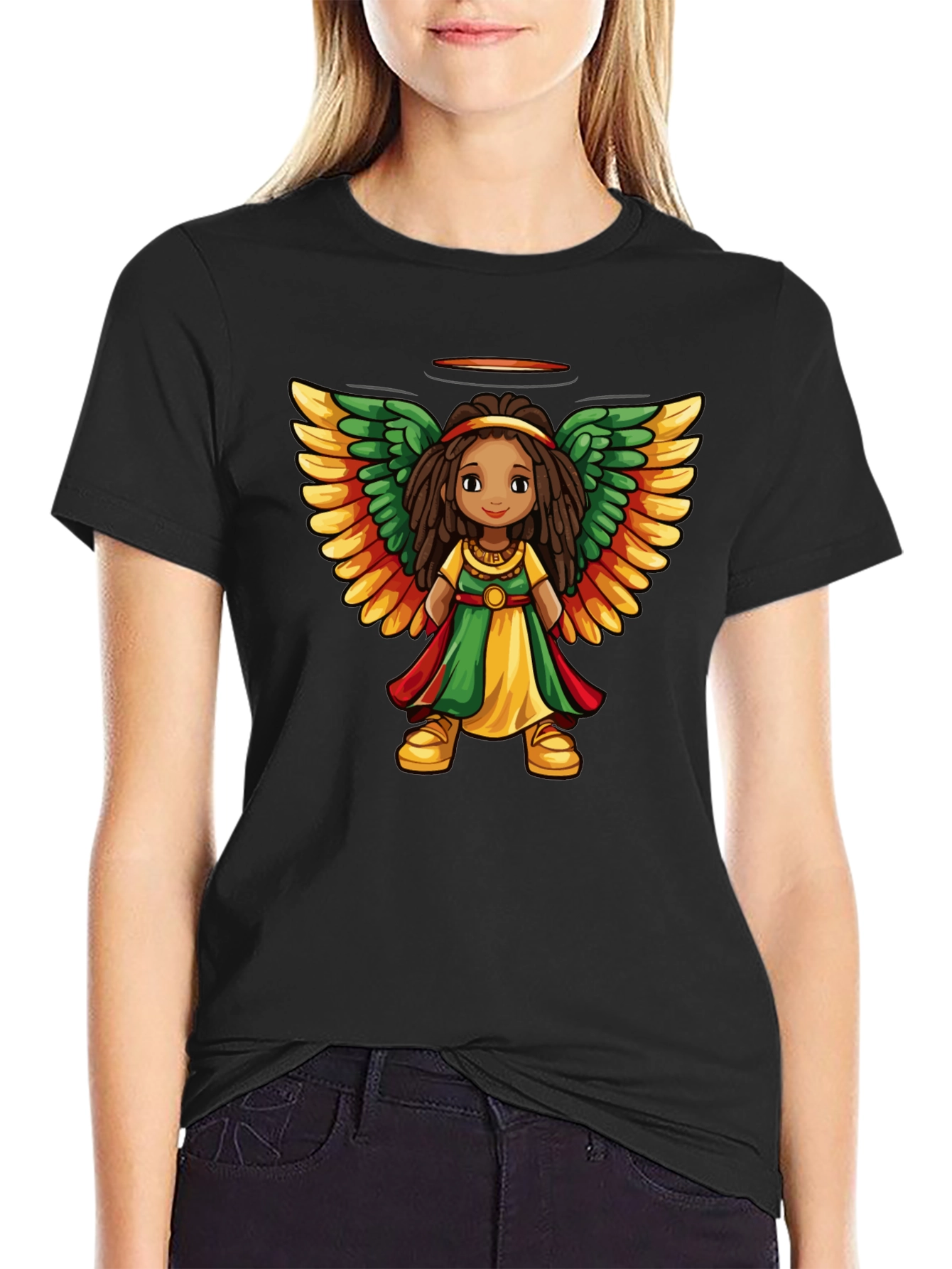Rasta Angel T-Shirt - Unisex Graphic Tee