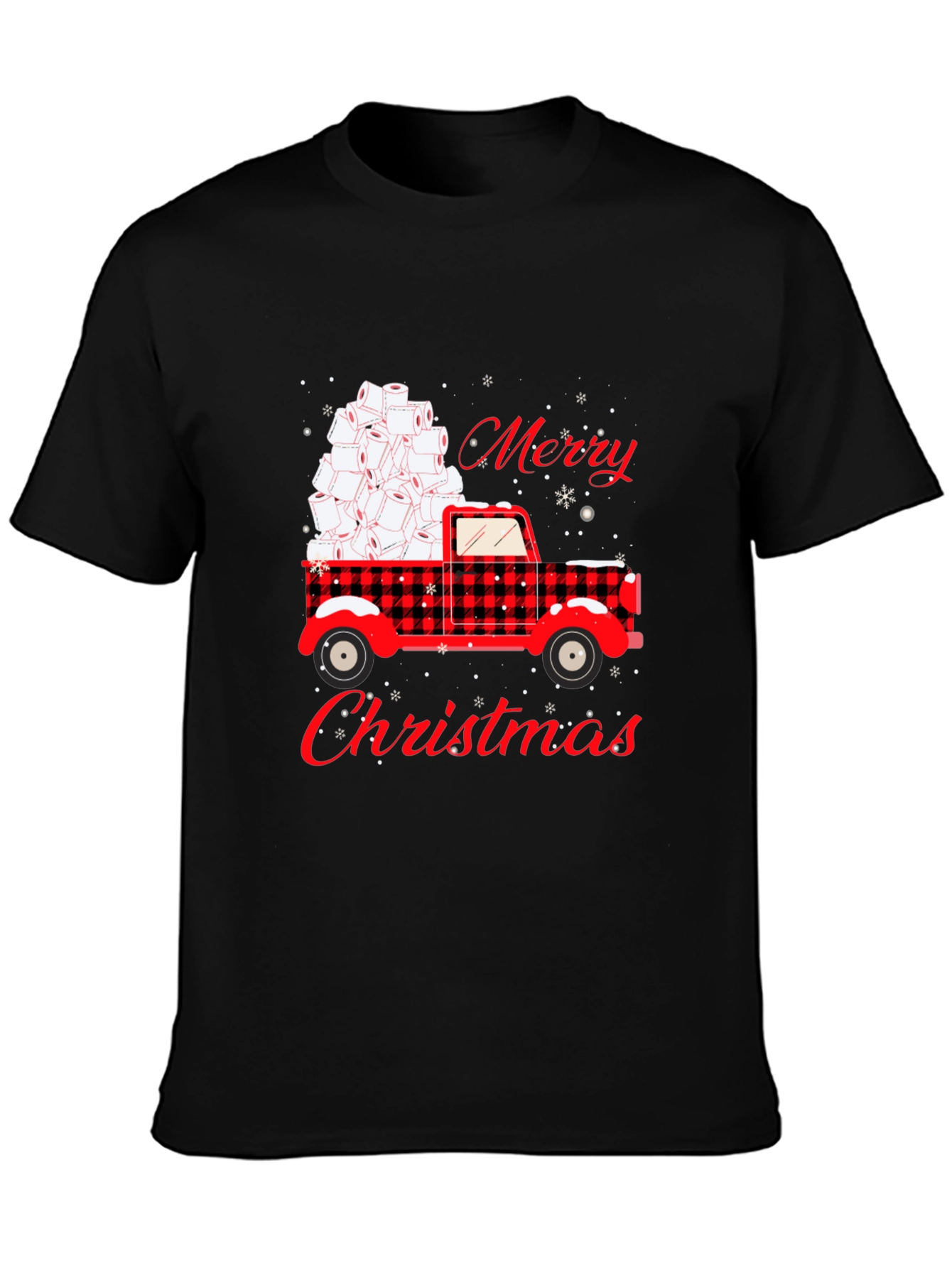 Merry Christmas Toilet Paper Truck Tee