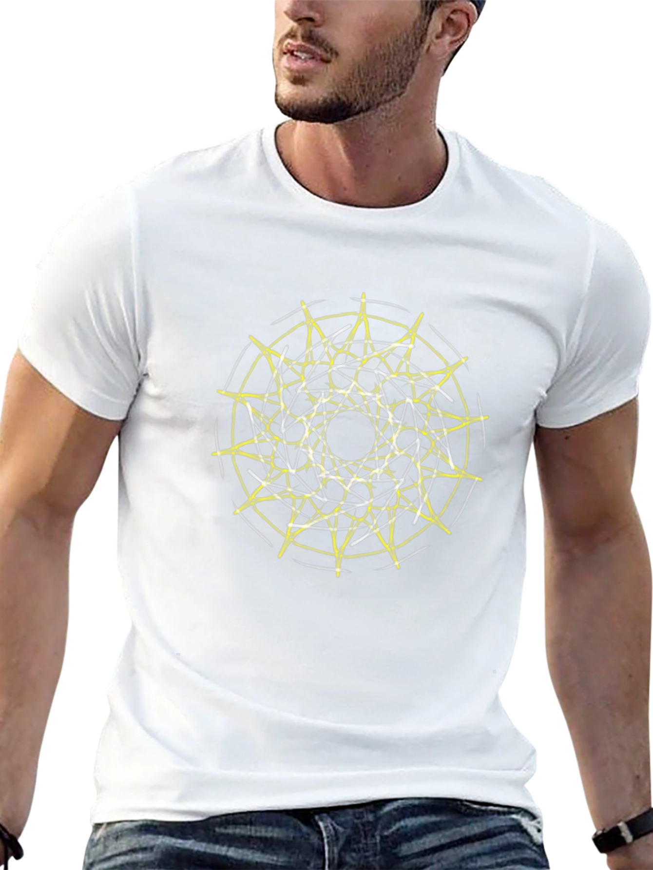 Abstract Geometric Mandala Graphic Tee