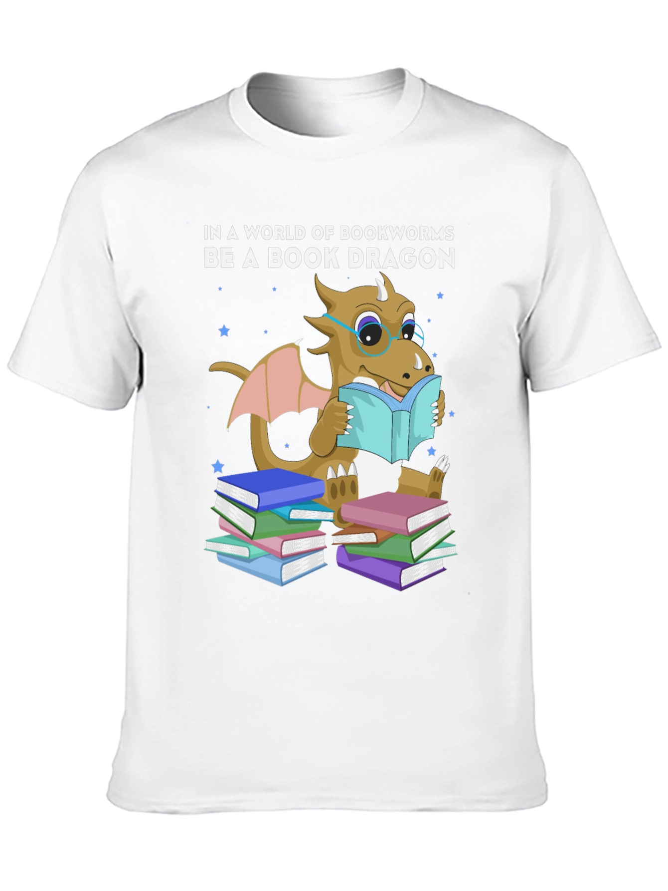 Book Dragon T-Shirt: Bookworm Apparel