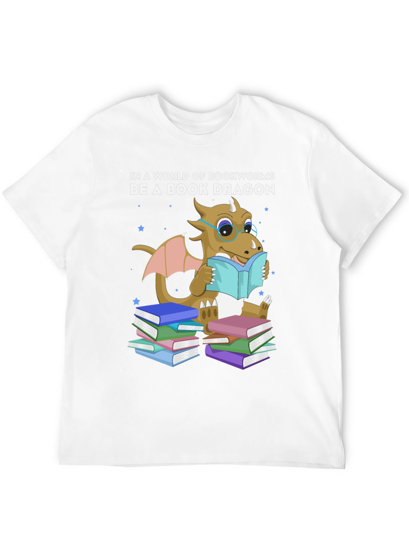 Book Dragon T-Shirt: Bookworm Apparel