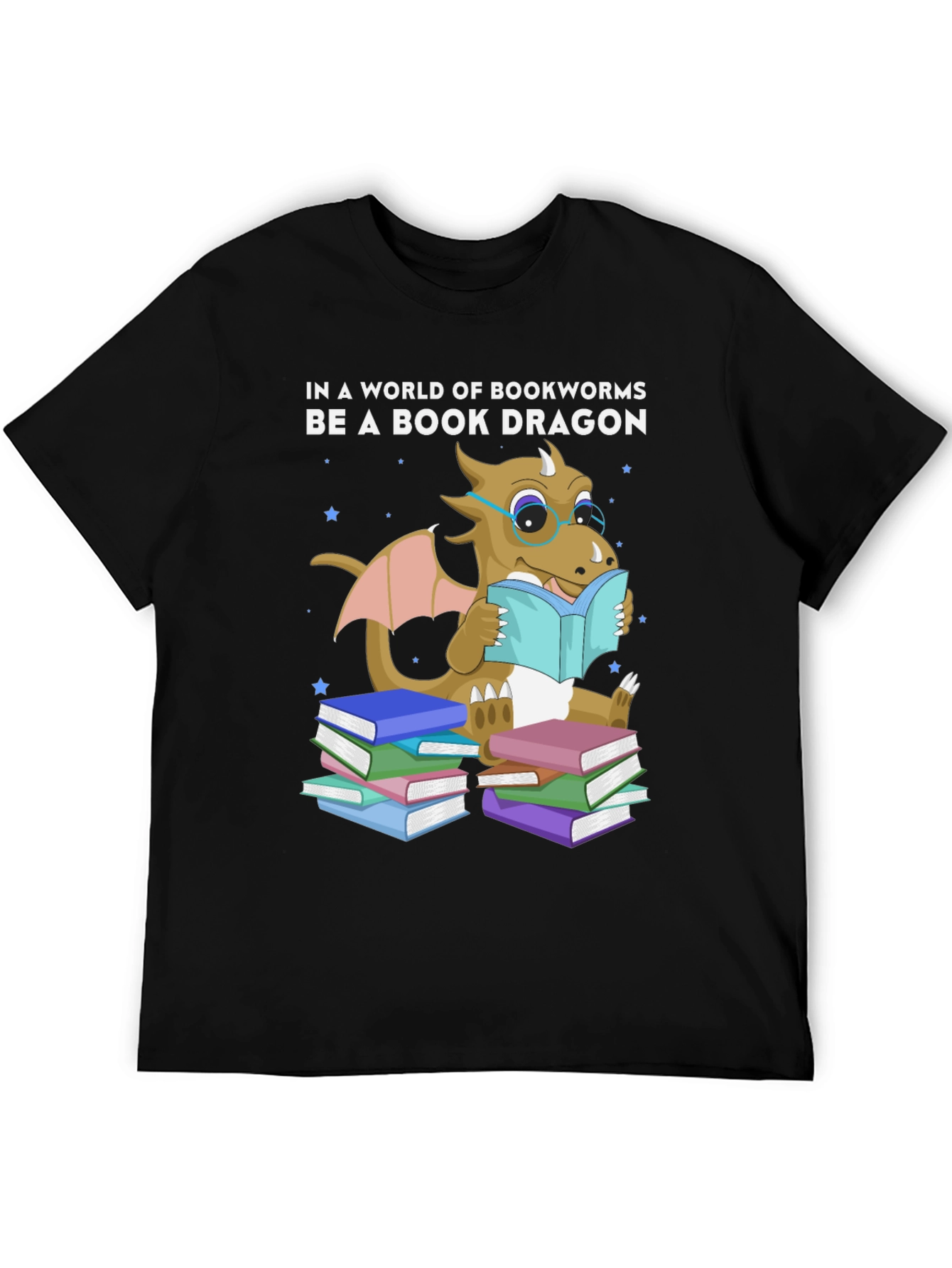 Book Dragon T-Shirt: Bookworm Apparel