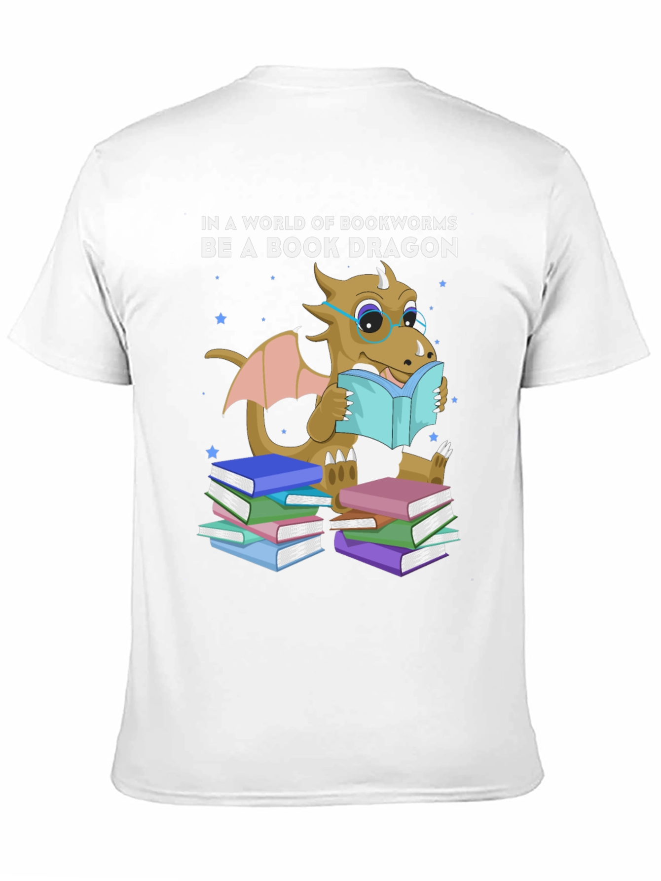 Book Dragon T-Shirt: Bookworm Apparel