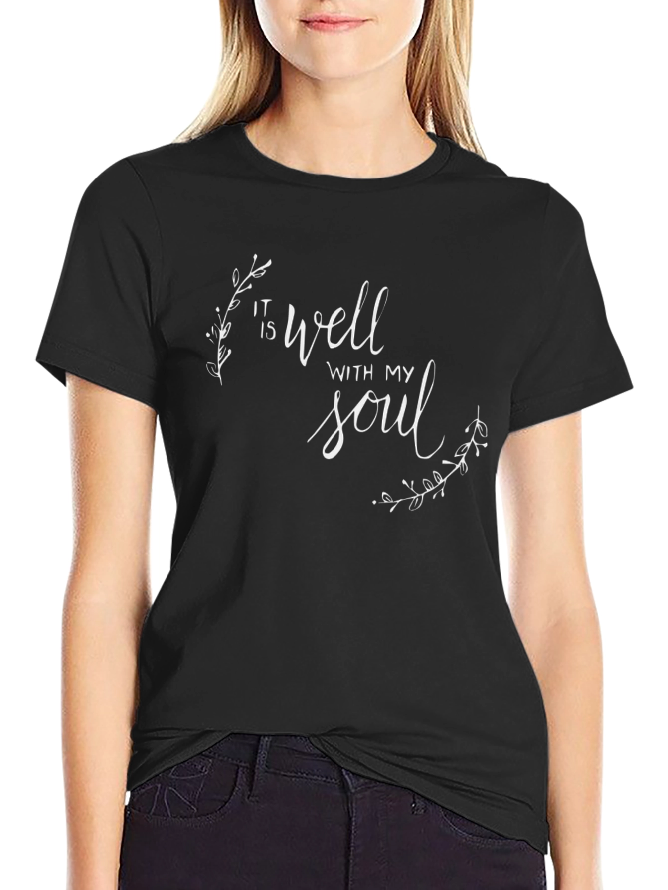 It Is Well With My Soul Black T-Shirt