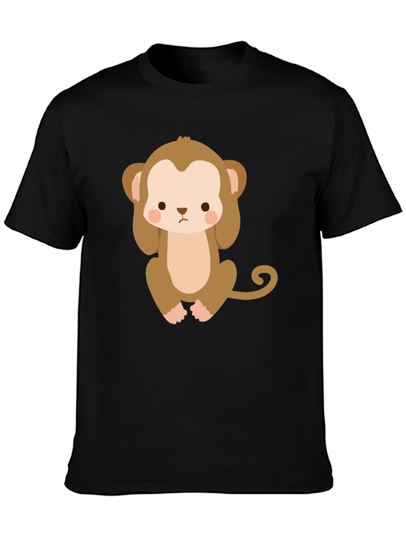Cute Monkey Graphic T-Shirt